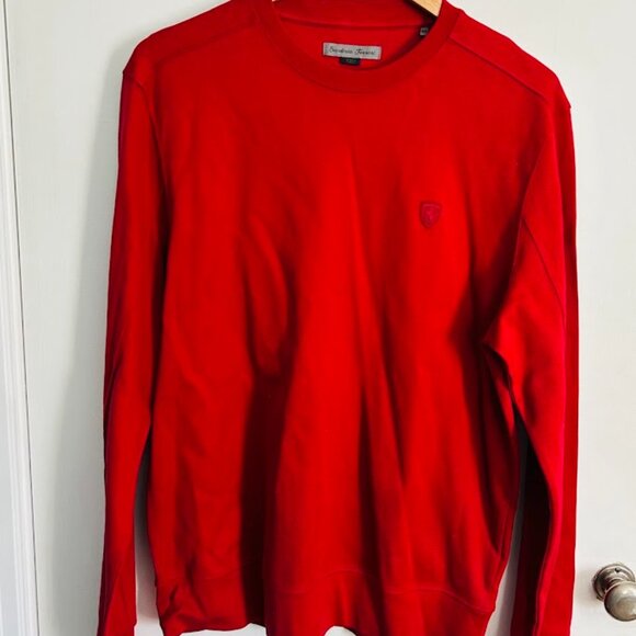 Scuderia Ferrari Men's True Red Crewneck Sweater Sweatshirt Formula 1 - Picture 3 of 8